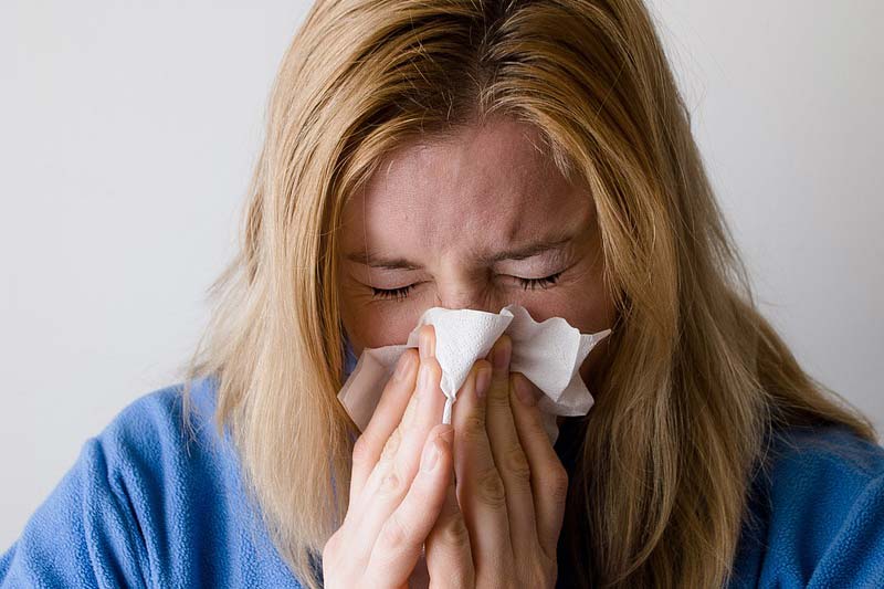 woman with a cold - get same day appt at priMed Medical nj